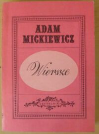 Miniatura okładki Mickiewicz Adam Wiersze. /Dzieła poetyckie 1/