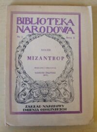 Miniatura okładki Molier Mizantrop. /Seria II. Nr 2/