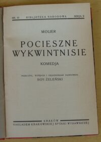 Zdjęcie nr 2 okładki Molier Pocieszne wykwintnisie. Komedja. /Seria II. Nr 43/