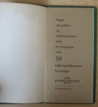 Zdjęcie nr 2 okładki  Noget om exlibris og exlibrislitteratur samt en fortegnelse over 50 exlibrispublikationer fra forlaget.