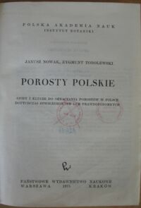 Zdjęcie nr 3 okładki Nowak Janusz, Tobolewski Zygmunt Porosty polskie. Opisy i klucze do oznaczania porostów w Polsce dotychczas stwierdzonych lub prawdopodobnych.