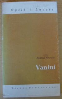 Miniatura okładki Nowicki Andrzej Vanini. /Myśli i Ludzie/