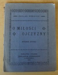 Miniatura okładki  O miłości ojczyzny.