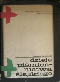 Miniatura okładki Ogrodziński Wincenty Dzieje piśmiennictwa śląskiego. 