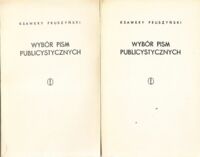 Miniatura okładki Pruszyński Ksawery Wybór pism publicystycznych. Tom I-II.