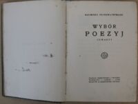 Zdjęcie nr 2 okładki Przerwa-Tetmajer Kazimierz  Wybór poezyj. Czwarty.