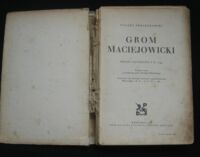 Zdjęcie nr 2 okładki Przyborowski Walery /ilustr. Stanisław Batowski/ Grom maciejowicki. powieść historyczna z R.1794.