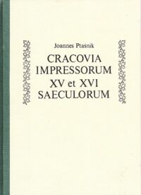 Miniatura okładki Ptaśnik Joannes Cracovia impressorum XV et XVI saeculorum.