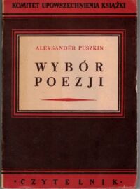 Miniatura okładki Puszkin Aleksander /oprac. Mieczysław Jastrun/ Wybór poezji.