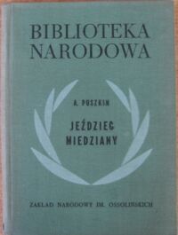 Miniatura okładki Puszkin Aleksander /przeł. J. Tuwim/ Jeździec Miedziany. Opowieści petersburskie. /Seria II. Nr 155/