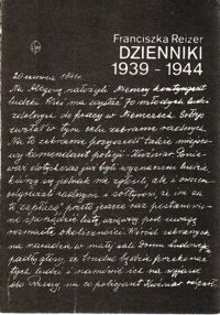 Miniatura okładki Reizer Franciszka Dzienniki 1939-1944.