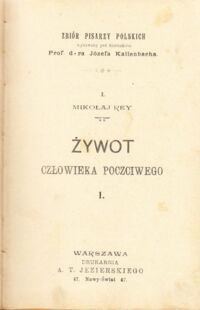 Miniatura okładki Rey Mikołaj Żywot człowieka poczciwego. Tom I-III w 1 vol.