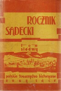 Miniatura okładki  Rocznik sądecki. Tom siódmy.