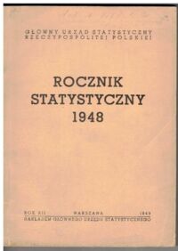 Miniatura okładki  Rocznik statystyczny 1948.