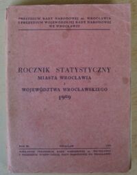 Miniatura okładki  Rocznik statystyczny miasta Wrocławia i województwa wrocławskiego 1959.