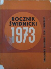 Miniatura okładki  Rocznik Świdnicki 1973.