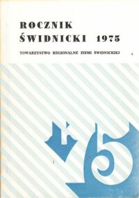 Miniatura okładki  Rocznik Świdnicki 1975.