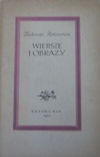 Zdjęcie nr 1 okładki Różewicz Tadeusz Wiersze i obrazy.