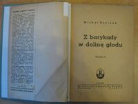 Zdjęcie nr 3 okładki Rusinek Michał Z barykady w dolinę głodu.