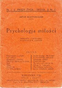 Miniatura okładki Schopenhauer Artur Psychologia miłości.