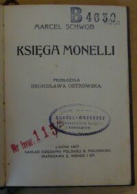 Zdjęcie nr 2 okładki Schwob Marcel Księga Monelli.