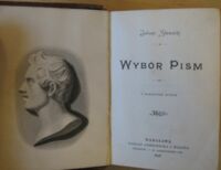 Zdjęcie nr 2 okładki Słowacki Juliusz Wybór pism. Z portretem autora.