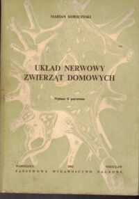 Miniatura okładki Sobociński Marian Układ nerwowy zwierząt domowych.