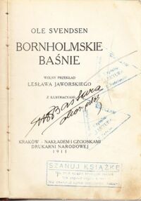 Miniatura okładki Svendsen Ole /wolny przekł. L. Jaworski/, Joergensen Jan Bornholmskie baśnie.
Przypowieści. /klocek/
                            