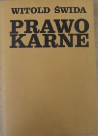 Miniatura okładki Świda Witold Prawo karne.