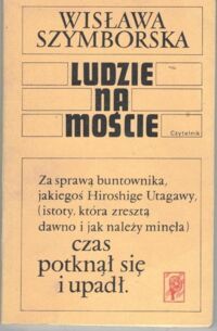 Miniatura okładki Szymborska Wisława Ludzie na moście.