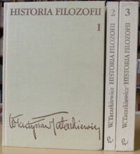 Miniatura okładki Tatarkiewicz Władysław Historia filozofii. Tom I-III.