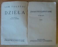 Zdjęcie nr 2 okładki Tołstoj Lew Zmartwychwstanie. Powieść. Tom I-II w 1 wol. /Dzieła/