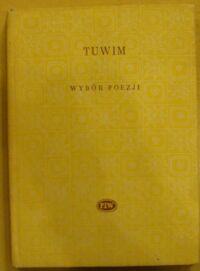 Miniatura okładki Tuwim Julian /wybór A. Słonimski/ Wybór poezji. /Biblioteka Poetów/