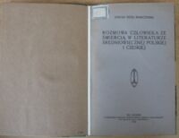 Zdjęcie nr 2 okładki Vrtel-Wierczyński Stefan Rozmowa człowieka ze śmiercią w literaturze średniowiecznej polskiej i czeskiej.