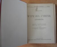 Miniatura okładki Xenofont Wyprawa Cyrusa (Anabaza). /Seria II. Nr 31/