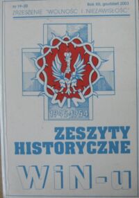 Miniatura okładki  Zeszyty historyczne WiN-u. Nr 19-20. Rok XII.