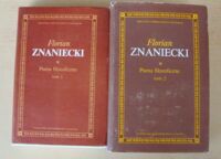 Miniatura okładki Znaniecki Florian Pisma filozoficzne. Tom I-II.  T.I. "Myśl i rzeczywistość" i inne pisma filozoficzne. T.II. "Humanizm i poznanie" i inne pisma filozoficzne. /Biblioteka Współczesnych Filozofów/